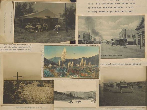 Selection from one of the diaries in the 1000 miles of desert and mountains collection.