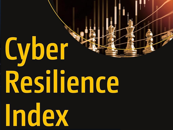 Abstract background of chess pieces with the text: "Cyber resilience index"