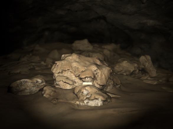 Scan of the cave interior