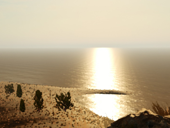 Virtual recreation of Lake Lahontan from the experience.