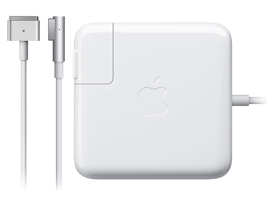 White square MacBook Charger with cable