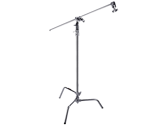 C-Stand with folding legs and adjustable arm