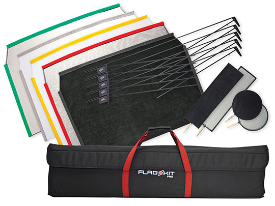 Flag Kit including flags in a variety of colors, stands, and a carrying case