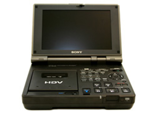 HDV/MINIDV PLAYER square with play, pause, fast forward, rewind, and other function buttons