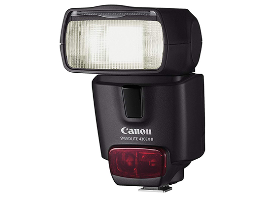 Speedlite 430EX II Flash with clear and red light