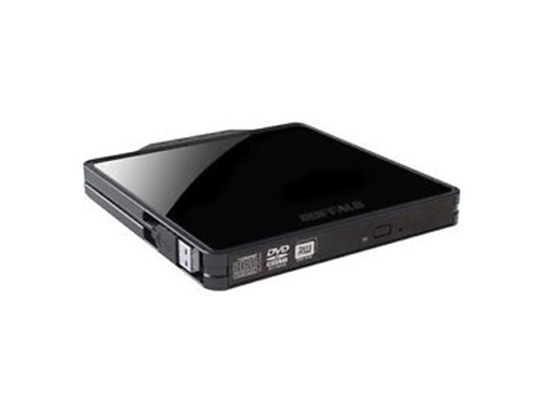 Black DVD Player with input ports and a DVD slot