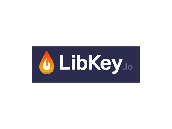 Libkey.io logo with a red and orange flame.