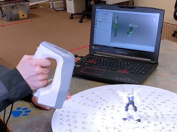 3D scanner in action