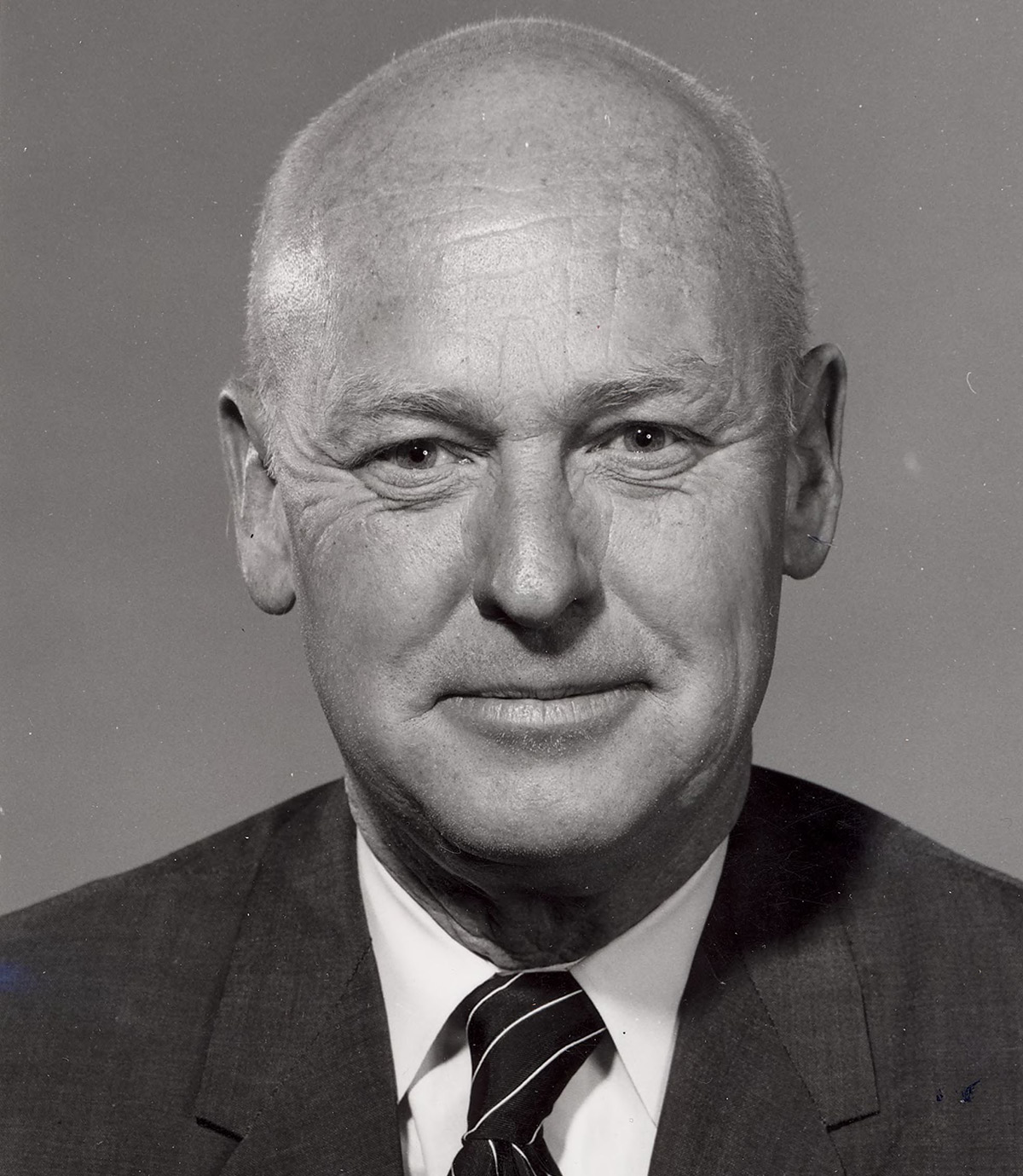 N. Edd Miller, President of the University of Nevada from 1965-1973, poses here for a formal portrait.