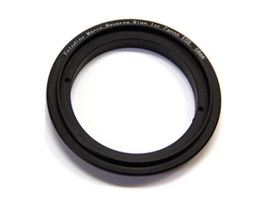 Black Macro Reverse Ring with threads