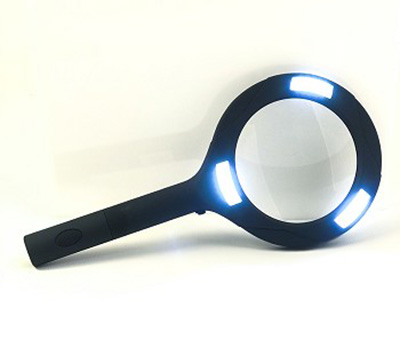 LED magnifying glass.