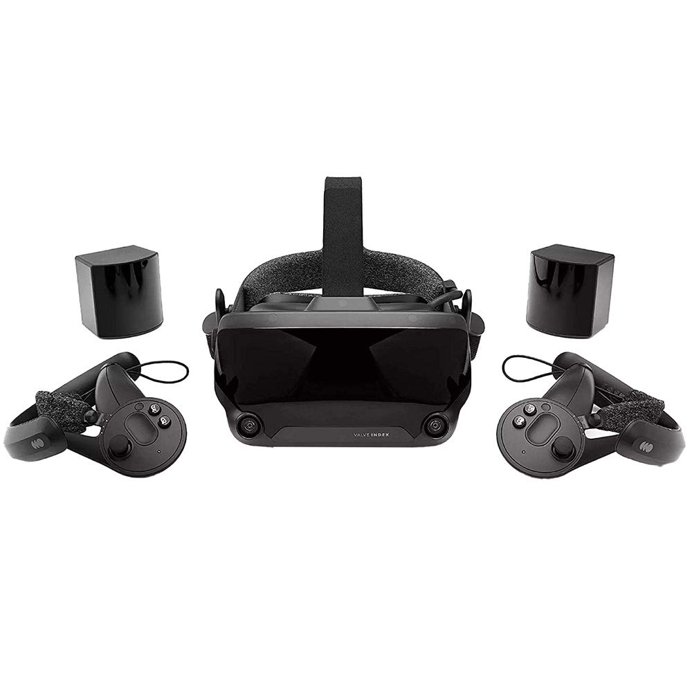 Valve Index headpiece and visor with hand grabs